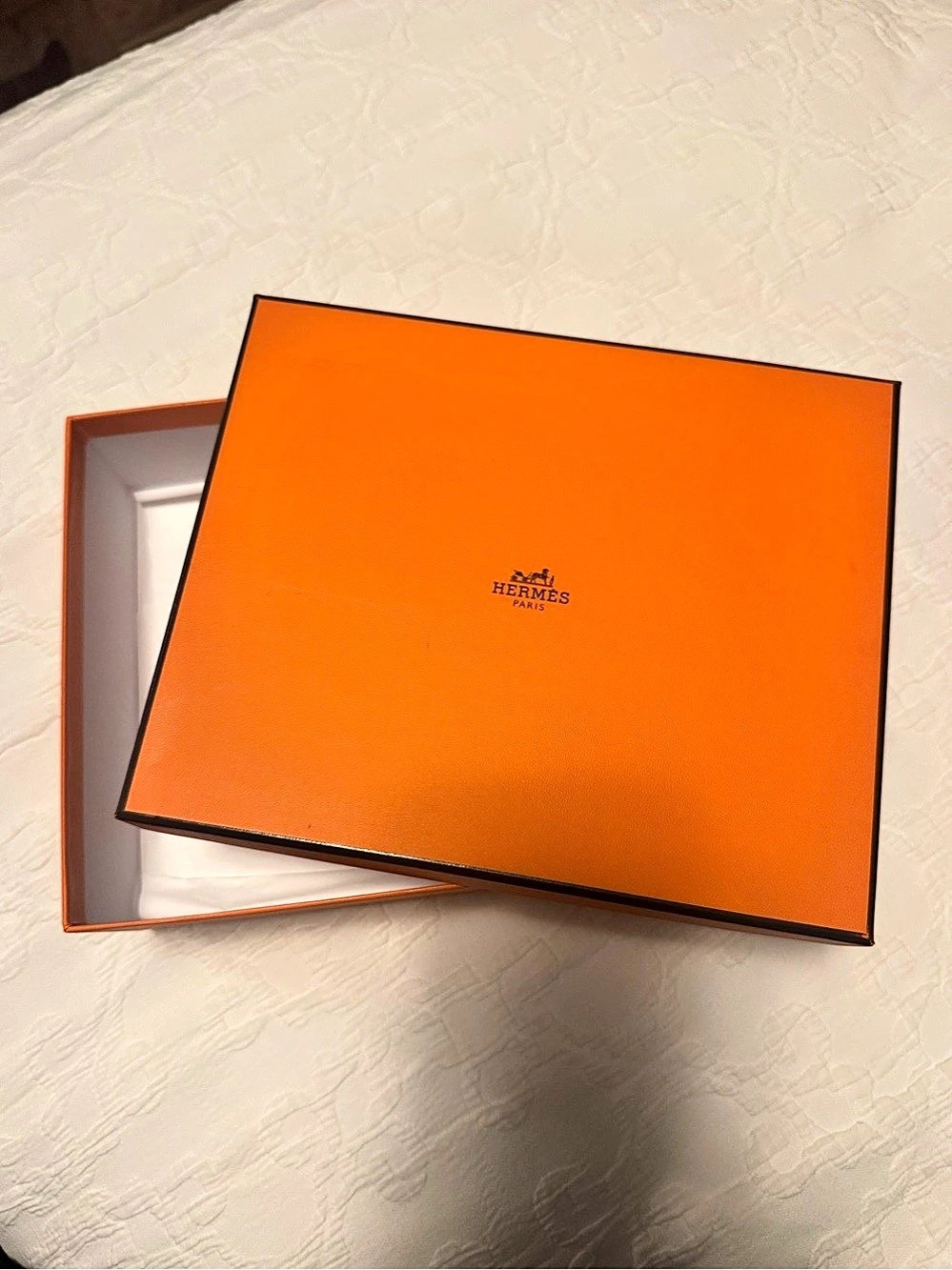 Hermès Orange Box for mini Evelyne